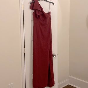 Burgundy bridesmaid dress. Never worn. Tags attached.